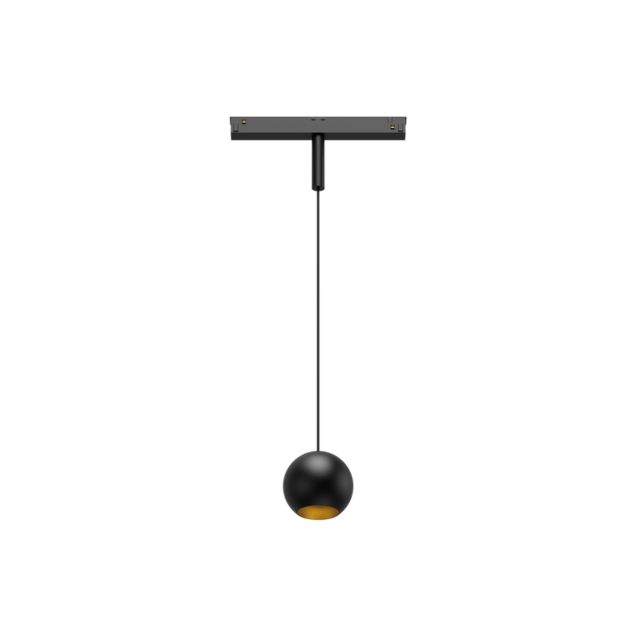 Cevon T8 48V Track Pendant Sphere Black, Gold