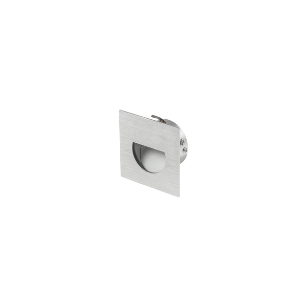 Square Half Moon Brushed Aluminium 3000K