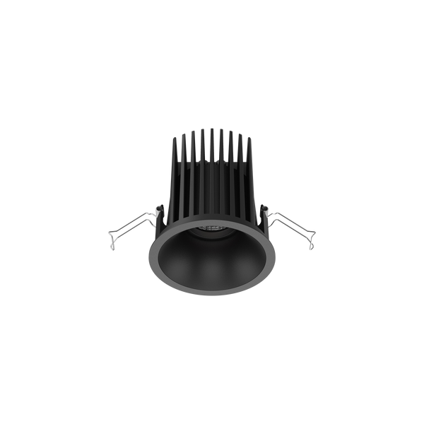 Cevon Large Darklight Slim Trim Downlight Kit Black 3000K