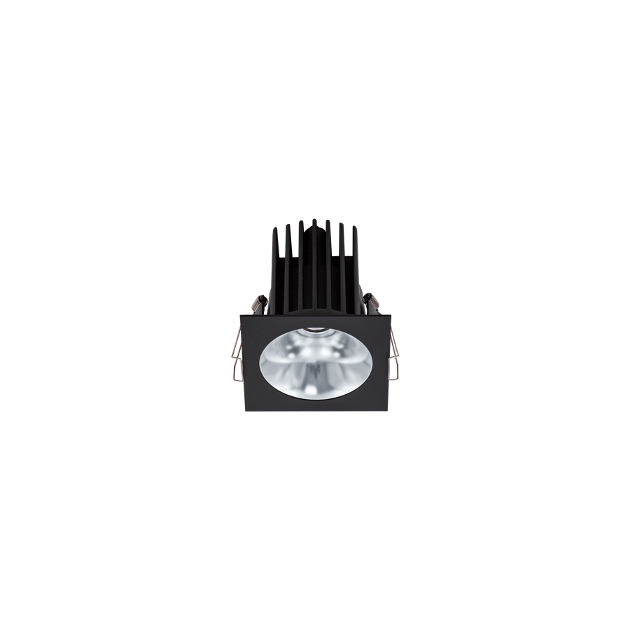 Cevon Dark Art Square Medium Downlight Kit Black, Silver 3000K