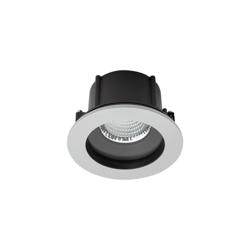 Exterior Round IP66 Large Downlight Silver 4000K