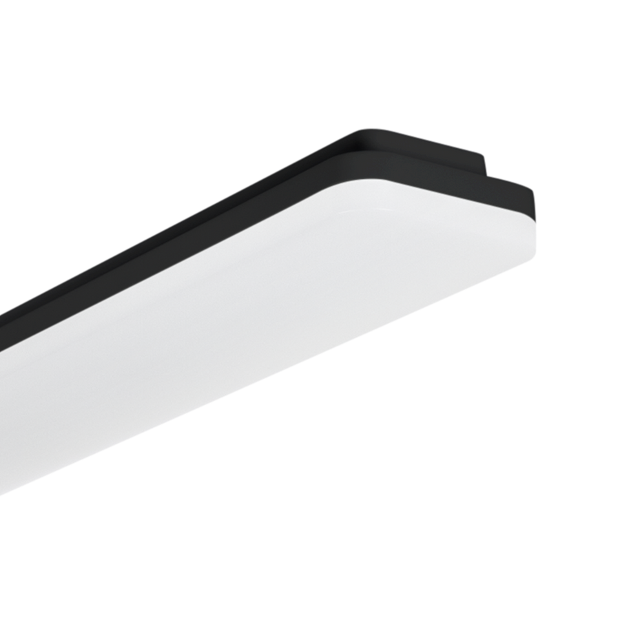 Ledeshi 900mm Slice Long Dual Wattage Batten Black 3000K / 4000K