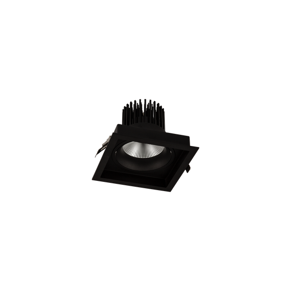 Cevon Box XL Tilt/Rotate Downlight Kit Black 4000K