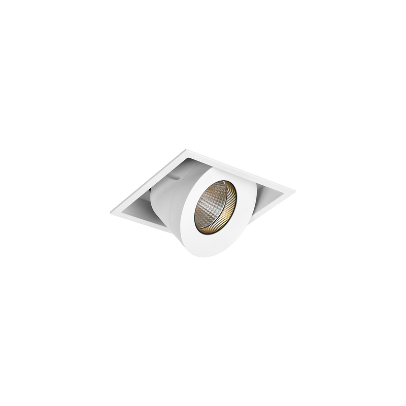 Sophia Square Tilt/Rotate Large Downlight Kit White 4000K