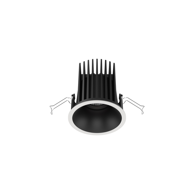 Cevon Large Darklight Slim Trim Downlight Kit White, Black 3000K