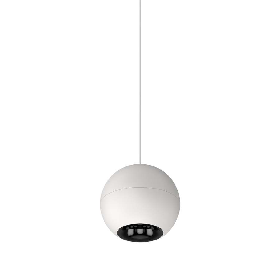 Cevon M80 Type 26 Dark Art Pendant Spot White, High Gloss Black 2700K