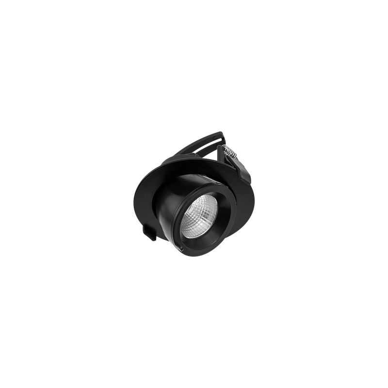 Drop Tilt/Rotate Medium Downlight Black 4000K