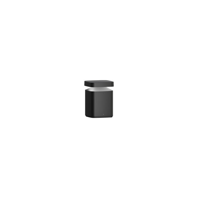 Monolith Exterior Bollard 250mm - 180° Dali Black 3000K 240V