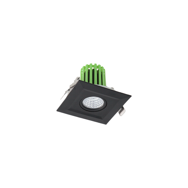 316 STS Square Smart Tilt Downlight Kit Black 3000K