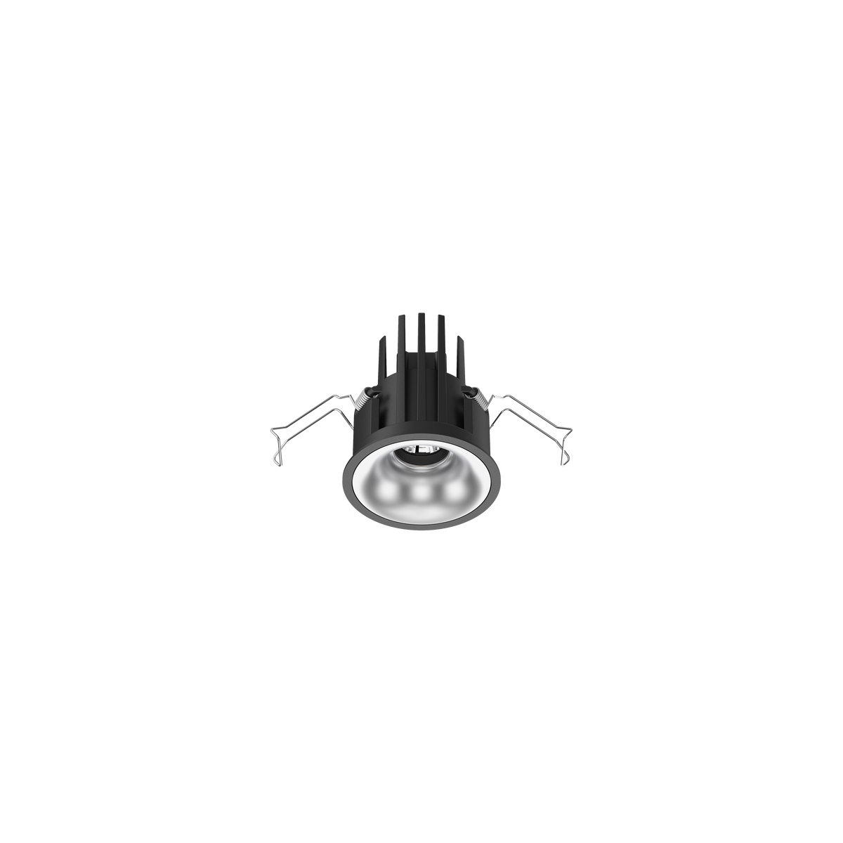 Cevon Small Darklight Slim Trim Downlight Kit Black, Silver 3000K