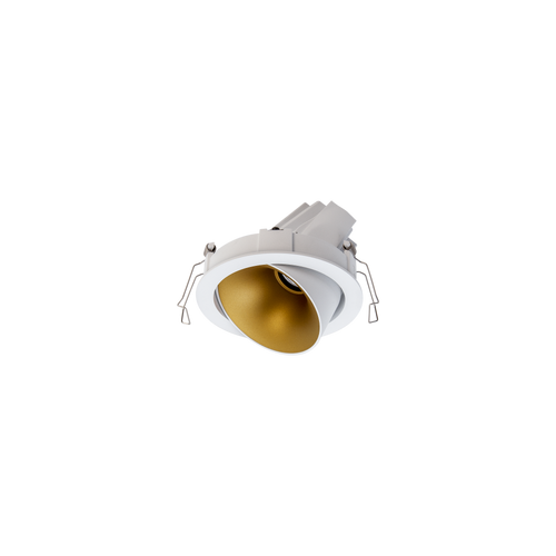 Cevon Dark Art Tilt/Rotate Medium Downlight Kit White, Gold 3000K