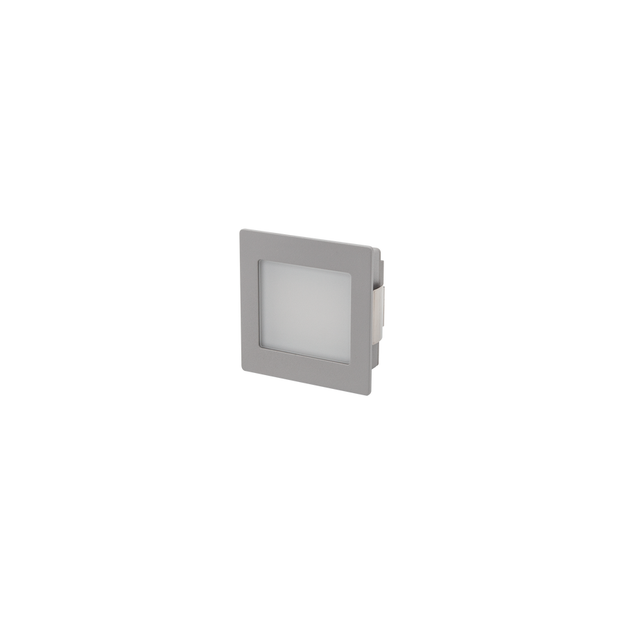 Designline Square Frosted Silver 3000K / 4000K - c/w driver