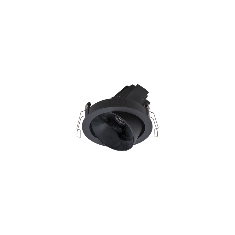 Cevon Dark Art Tilt/Rotate Medium Downlight Black, High Gloss Black 3K