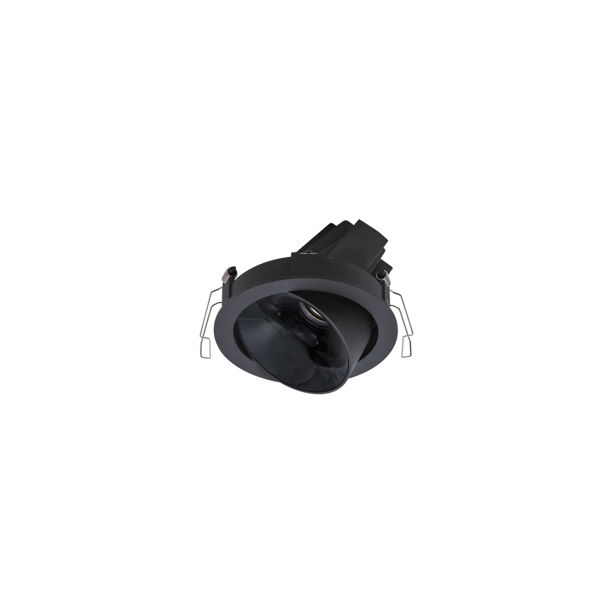 Cevon Dark Art Tilt/Rotate Medium Downlight Black, High Gloss Black 3K