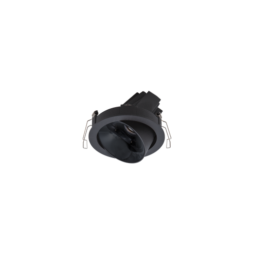 Cevon Dark Art Tilt/Rotate Medium Downlight Black, High Gloss Black 3K