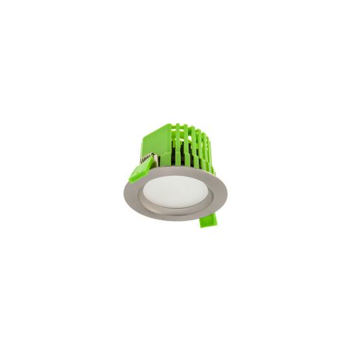 9W LED FIXED DOWNLIGHT KIT Brushed Chrome 3000K