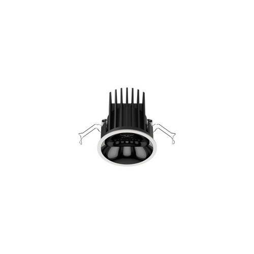 Cevon Medium Darklight Slim Trim Downlight White, High Gloss Black 3K