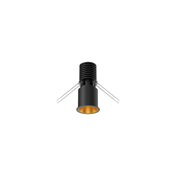Cevon Mini Darklight Slim Trim Downlight Kit Black, Gold 3000K
