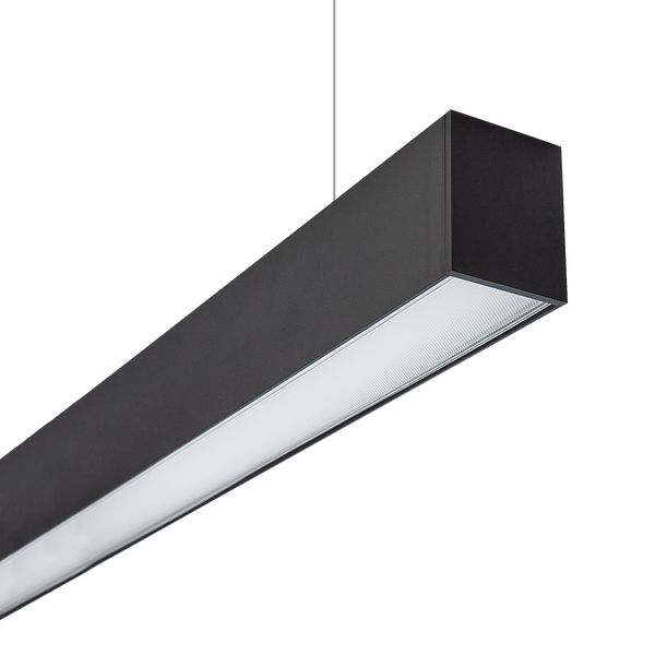 1200mm Everline Continuous Direct/Indirect - End Black 4000K