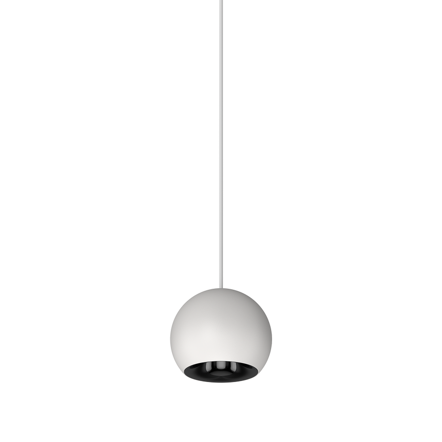 Cevon M60 Type 25 Dark Art Pendant Spot White, High Gloss Black 2700K