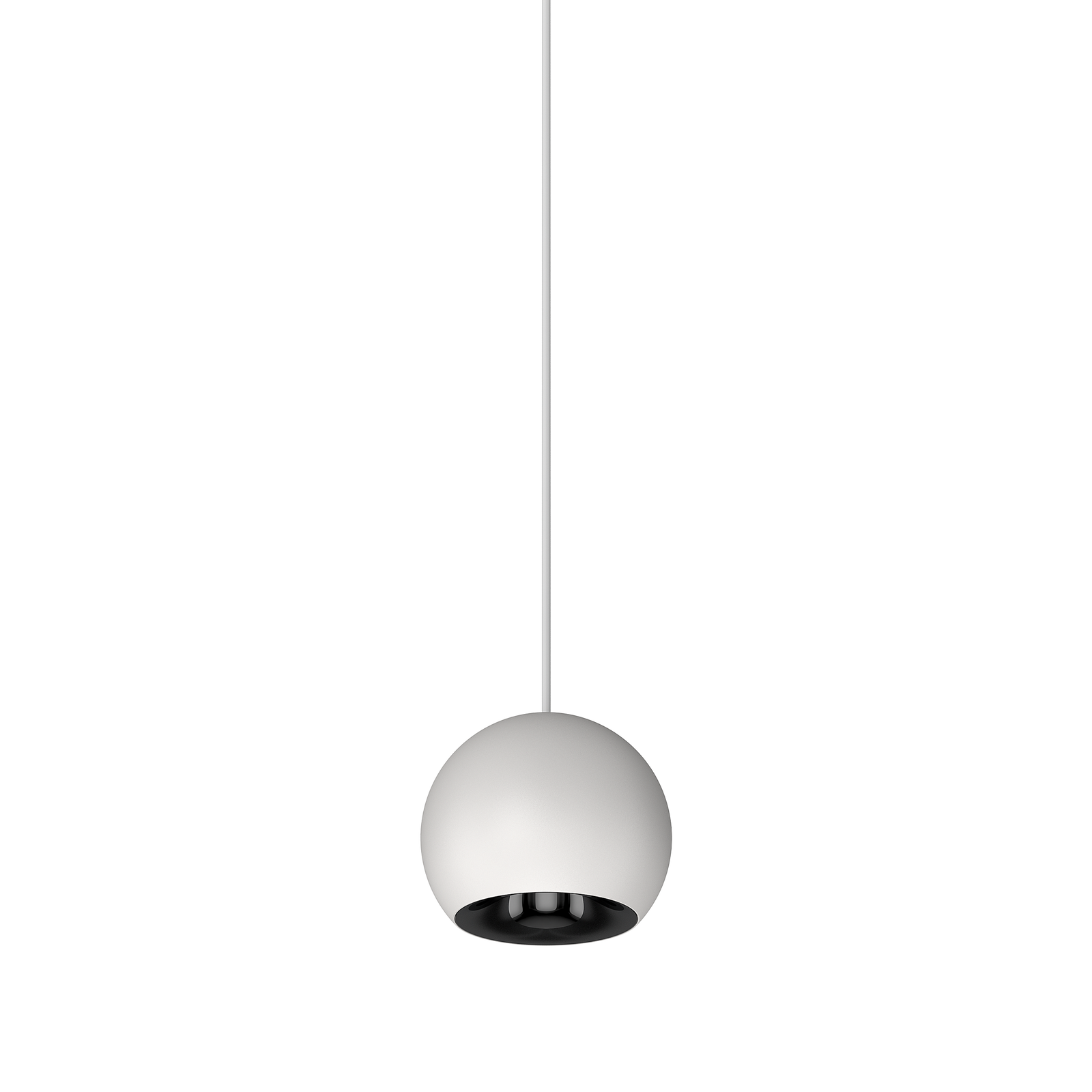 Cevon M60 Type 25 Dark Art Pendant Spot White, High Gloss Black 2700K