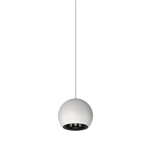 Cevon M60 Type 25 Dark Art Pendant Spot White, High Gloss Black 2700K