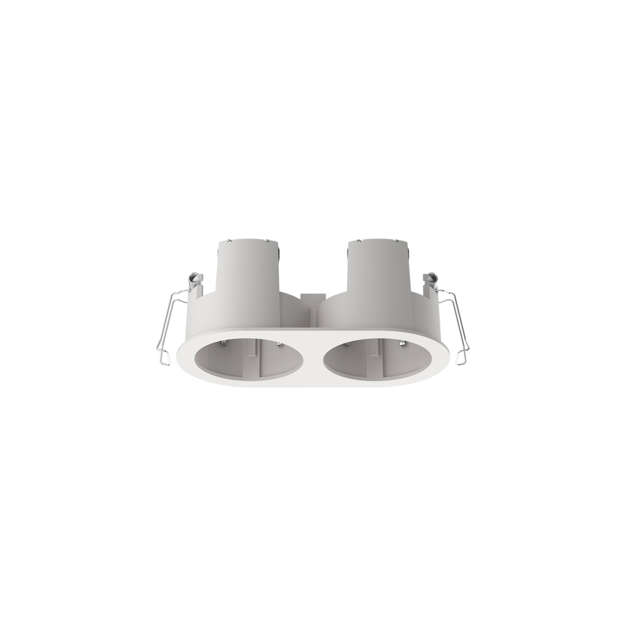 Cevon Type Recessed Oval Double Frame for M60 White