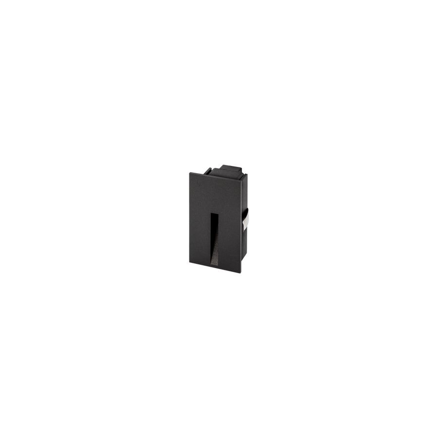 Mini Slot Rectangular Flush Black 3000K