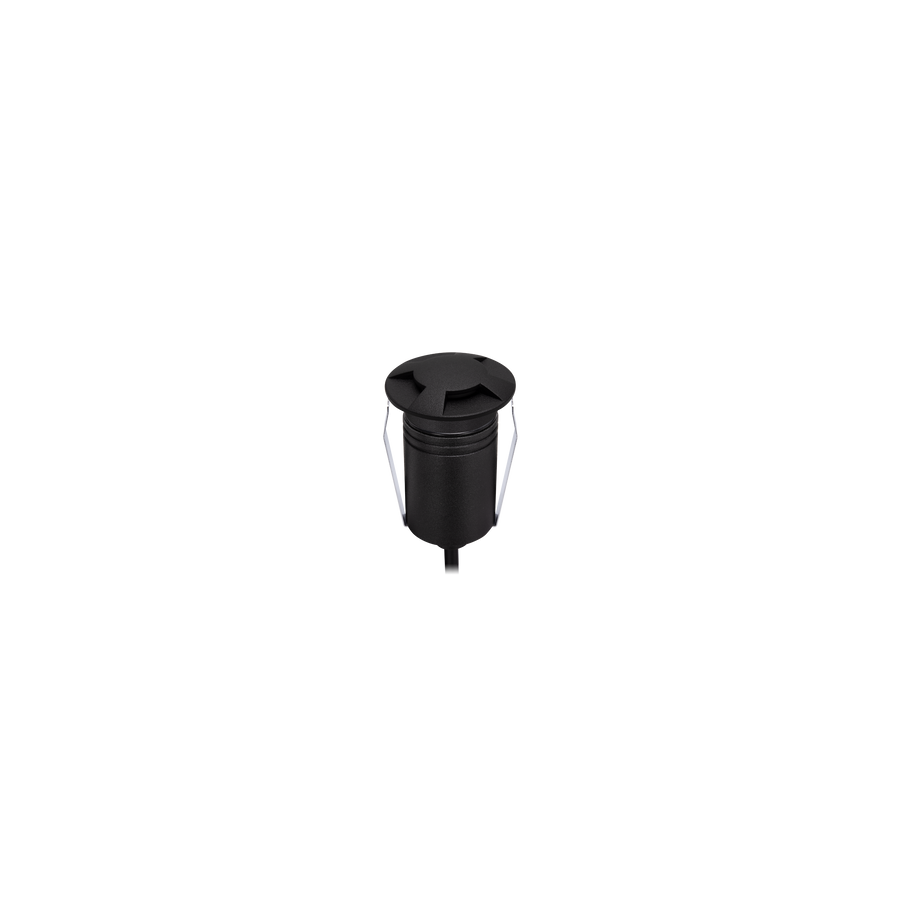 Exterior Recessed 4-Way Dimmable Black 2700K
