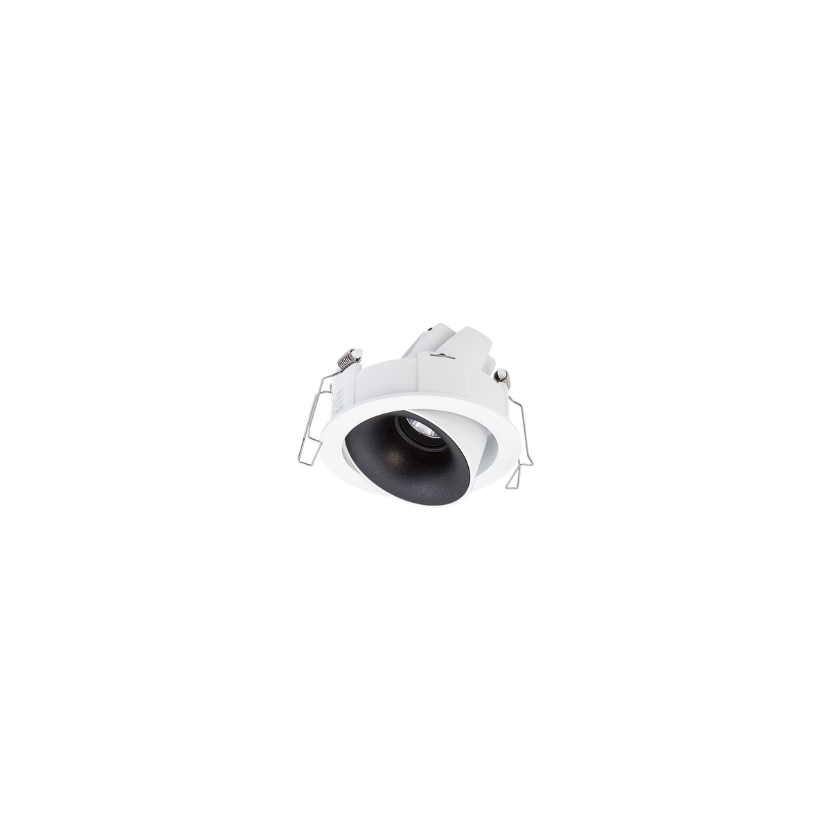 Cevon Dark Art Tilt/Rotate Small Downlight Kit White, Matt Black 3000K