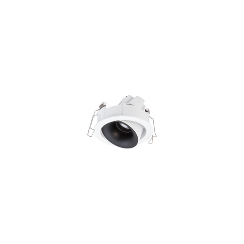 Cevon Dark Art Tilt/Rotate Small Downlight Kit White, Matt Black 3000K