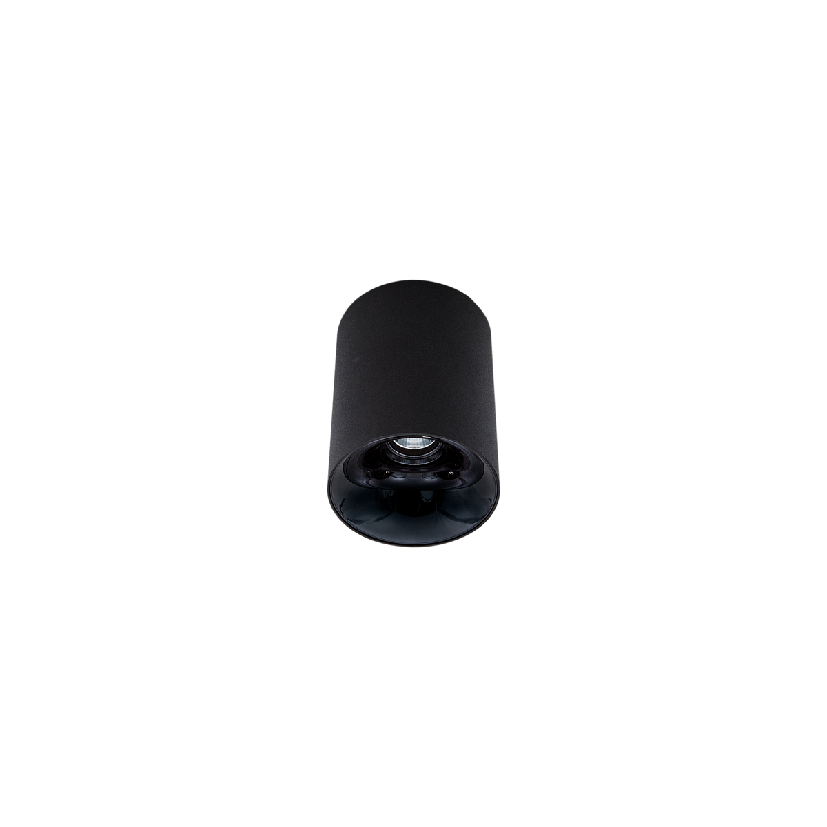 Cevon Dark Art Sml Surface Mount Downlight Black, High Gloss Black 3K