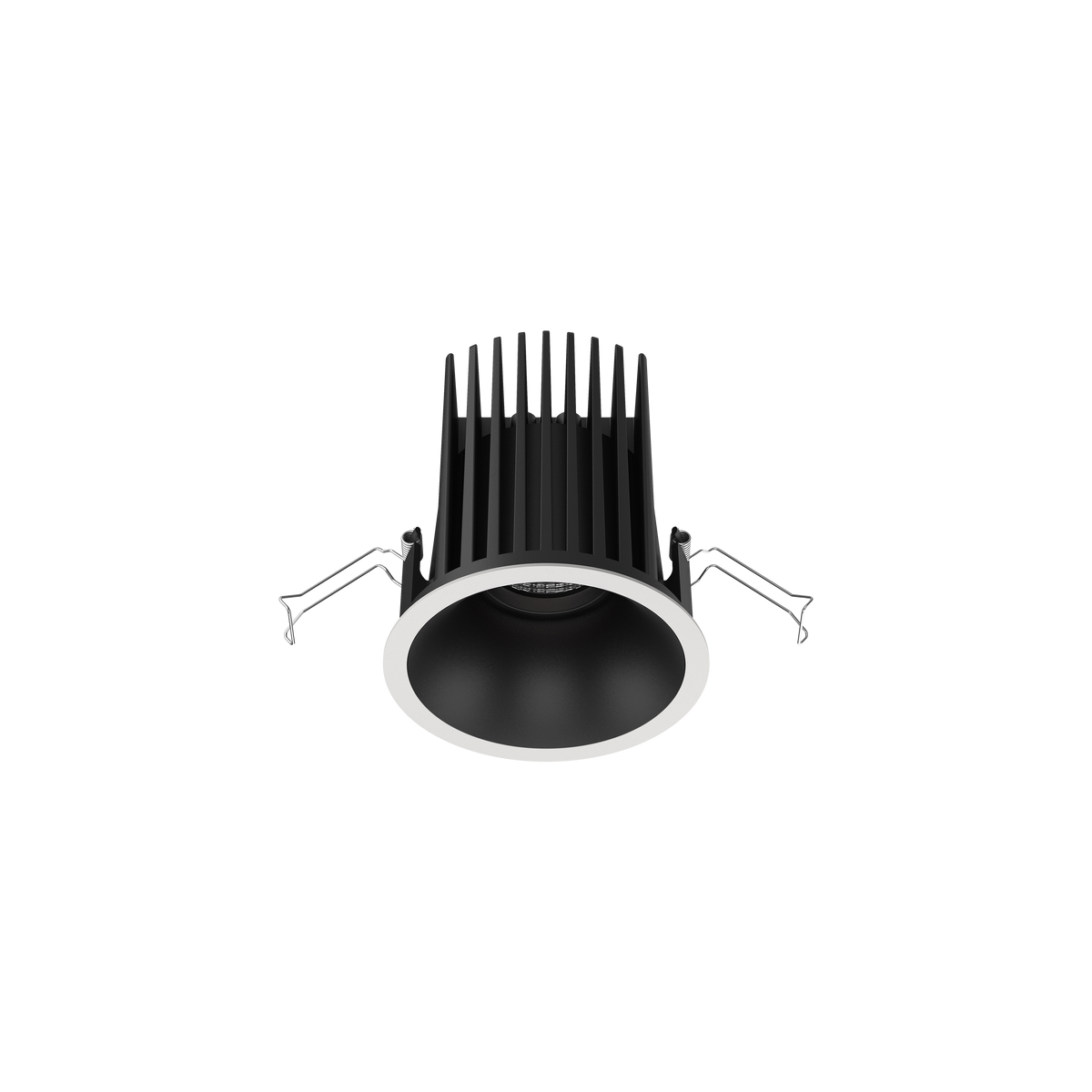 Cevon Large Darklight Slim Trim Downlight Kit White, Black 4000K