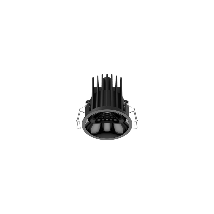 Cevon Medium Darklight Slim Trim Downlight Black, High Gloss Black 4K