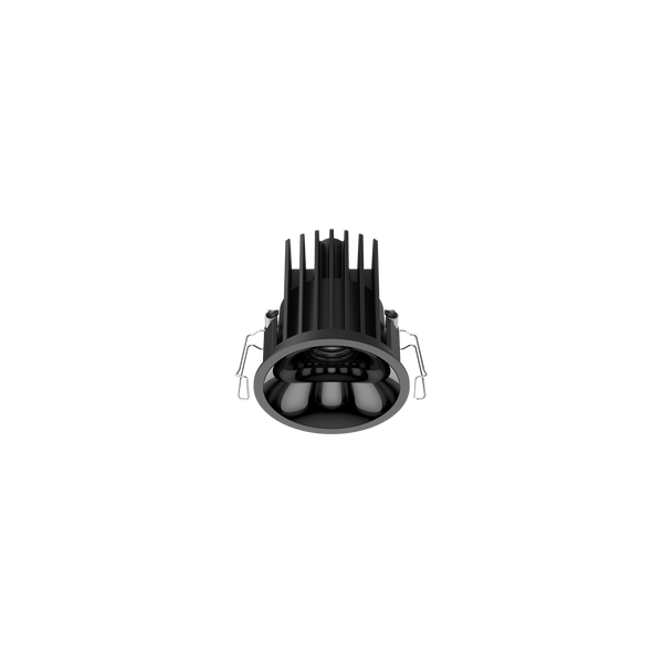Cevon Medium Darklight Slim Trim Downlight Black, High Gloss Black 4K