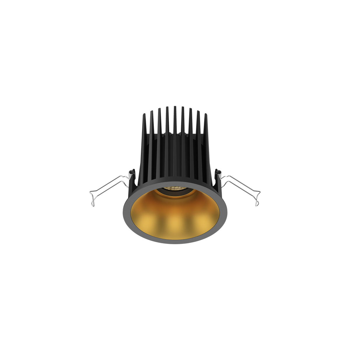 Cevon Large Darklight Slim Trim Downlight Kit Black, Gold 3000K