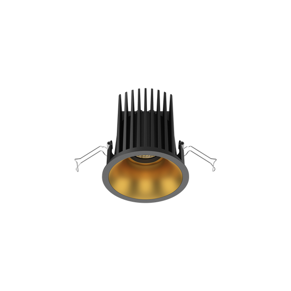 Cevon Large Darklight Slim Trim Downlight Kit Black, Gold 3000K