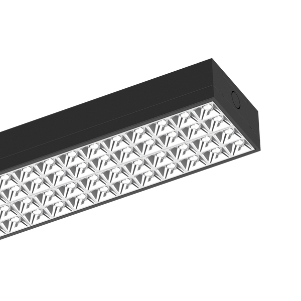 5ft Joinable Multi-Function Quad Wattage Batten Black 3000K / 4000K