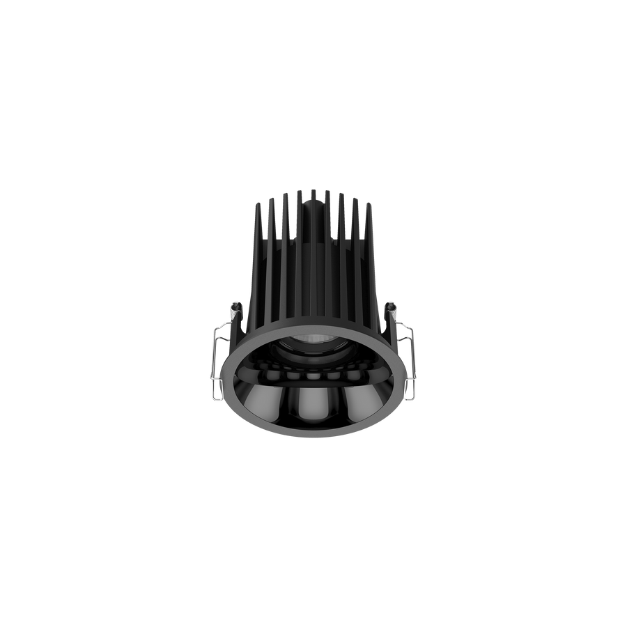 Cevon Large Darklight Slim Trim Downlight Black, High Gloss Black 3K