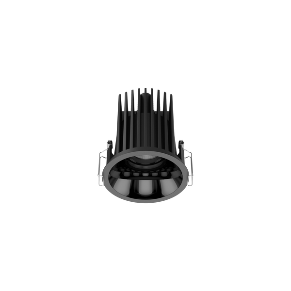 Cevon Large Darklight Slim Trim Downlight Black, High Gloss Black 3K