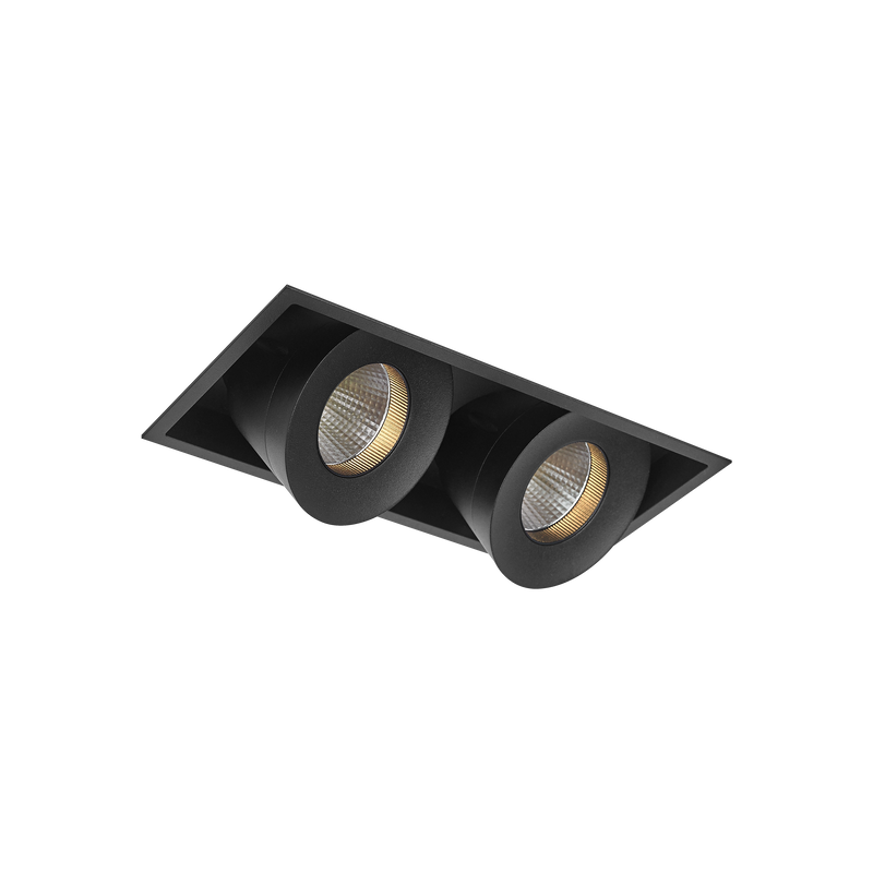 Sophia Double Tilt/Rotate Downlight Kit Black 3000K