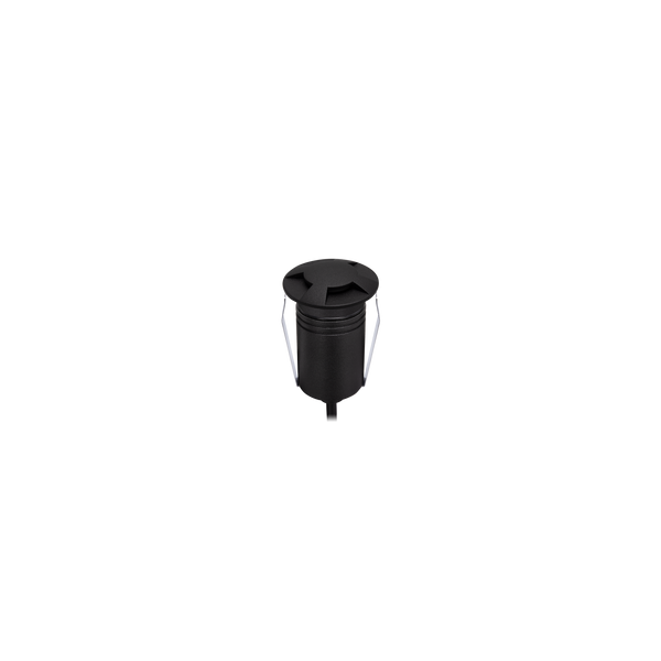 Exterior Recessed 4-Way Dimmable Black 3000K