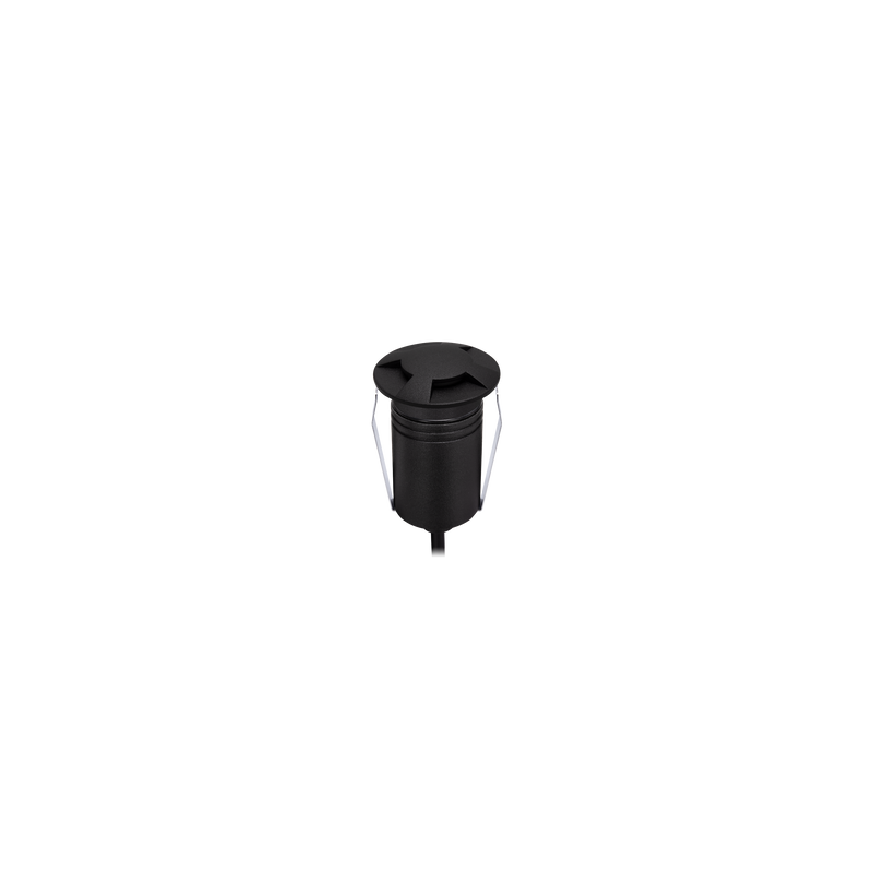 Exterior Recessed 4-Way Dimmable Black 3000K