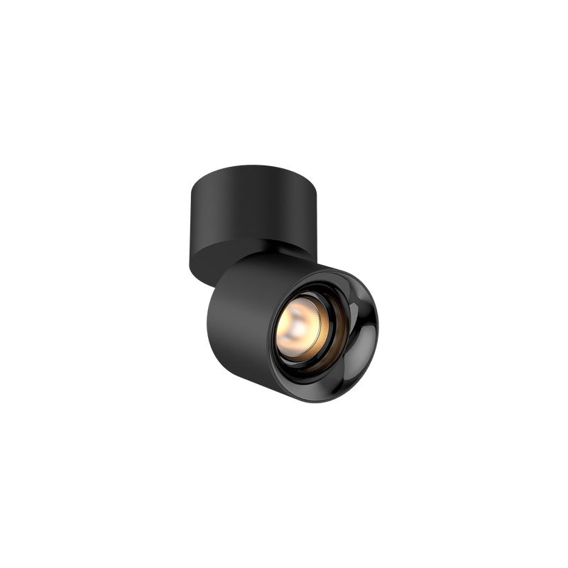 Cevon Pinot Tilt/Rotate Spot Black, High Gloss Black 3000K