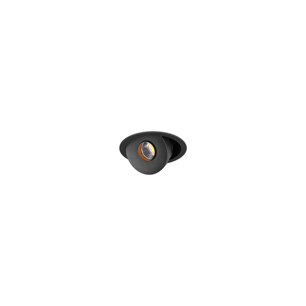 Sophia Mini Round Single Tilt/Rotate Downlight Kit Black 3000K