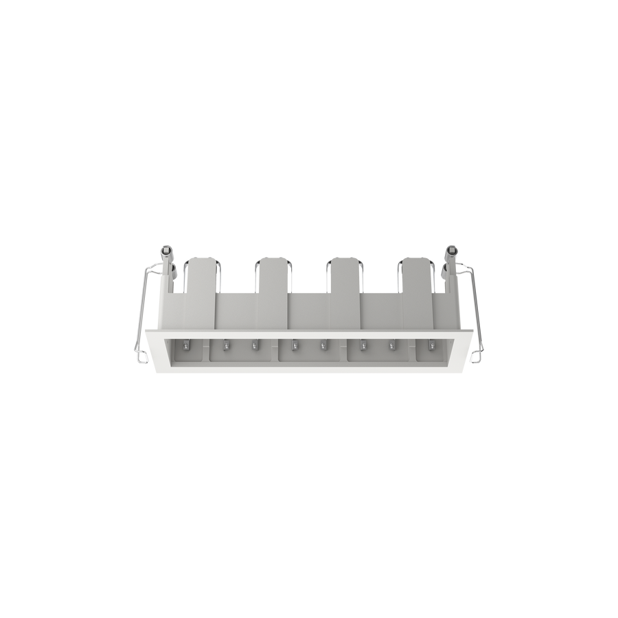 Cevon Type Recessed Rectangular Quad Frame for M41 White