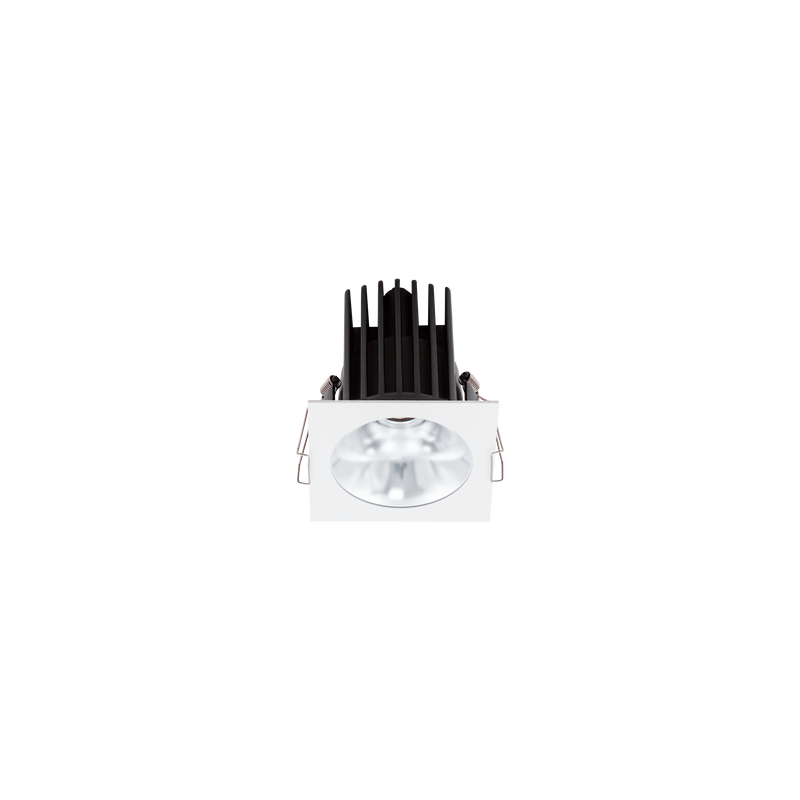 Cevon Dark Art Square Medium Downlight Kit White, Silver 3000K