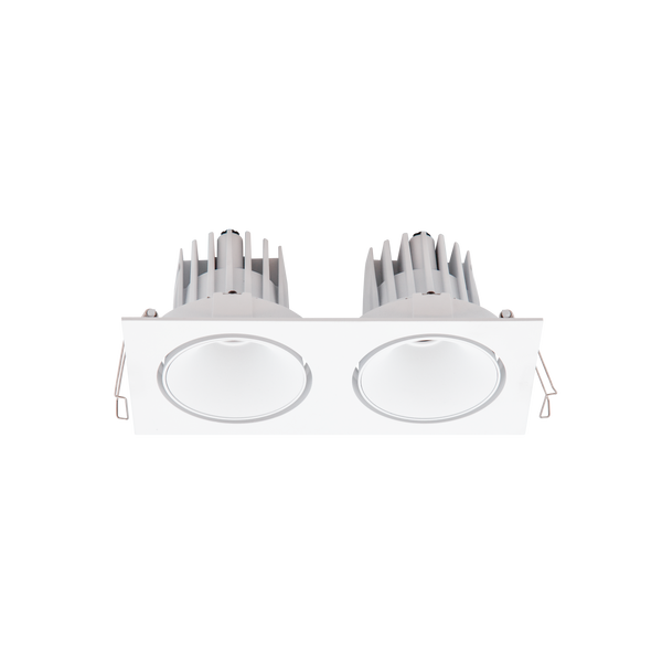 Cevon Tilt/Rotate Med Double Downlight Kit White 3000K