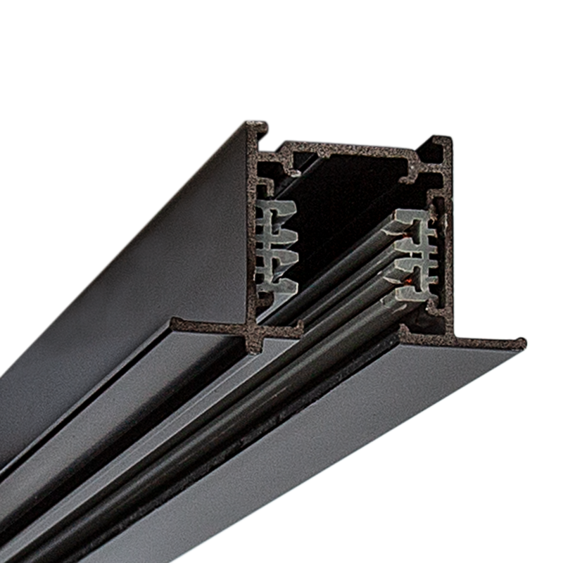 TRACK 3 CIRCUIT 3M - RECESSED Black