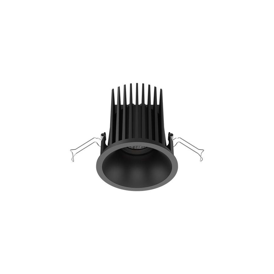 Cevon Large Darklight Slim Trim Downlight Kit Black 4000K